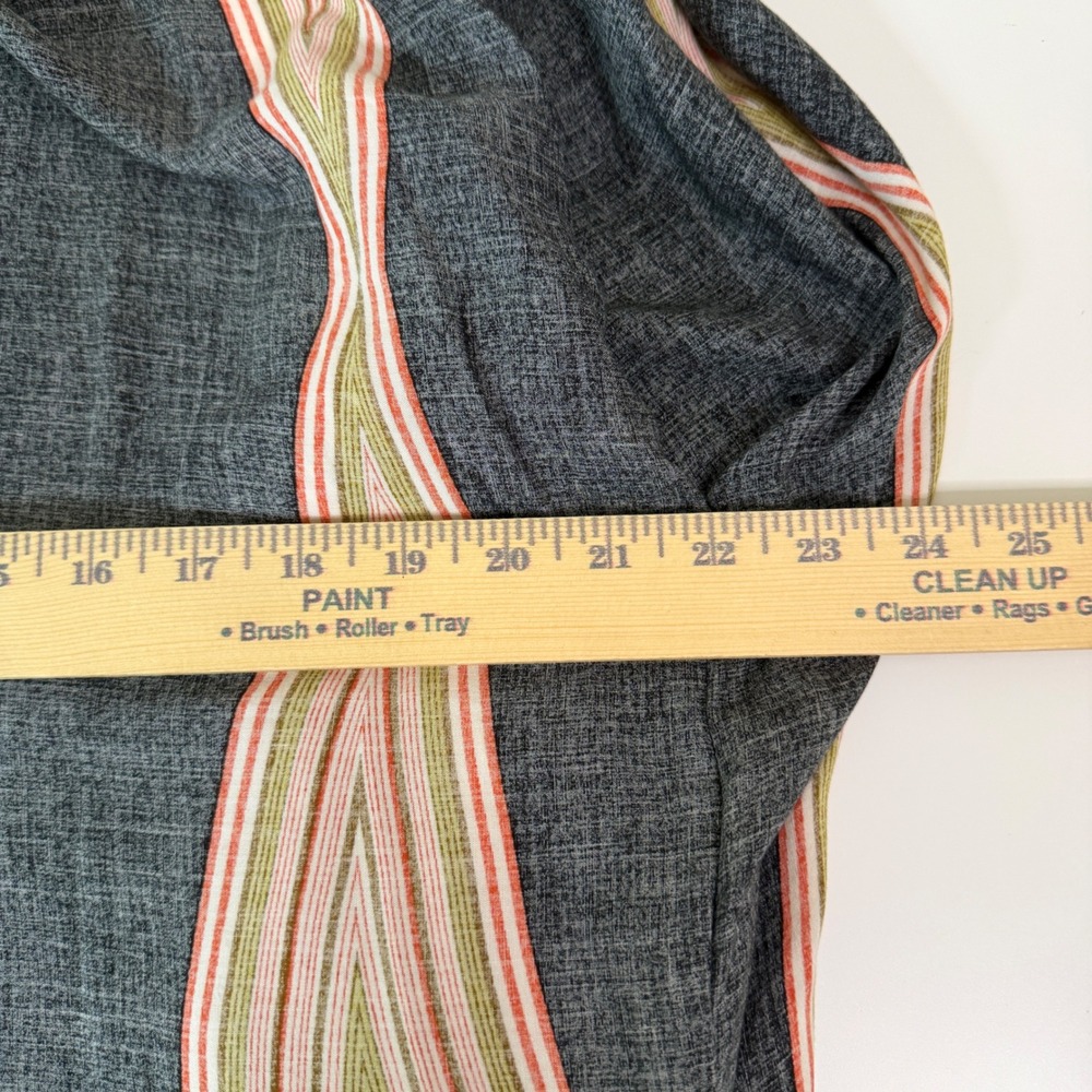 Kimono Medium Boho Geometric Abstract Print Open Front Draped Summer Cover Up - Picture 8 of 11